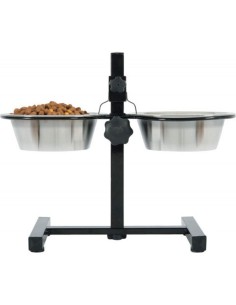 Support L Réglable + 2 Gamelles 2x2,5L