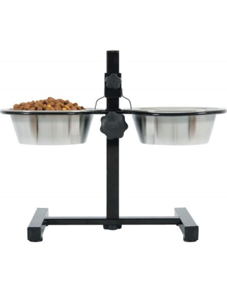 Support L Réglable + 2 Gamelles 2x2,5L