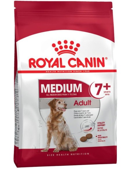 Adult Medium 7+  -  15Kg - Royal Canin - Croquettes chiens adultes