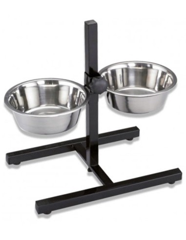 Support + 2 Gamelles 25Cm 2x2,80L