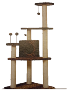 ARBRE A CHAT TIGROU LEOPARD 70x50x130cm