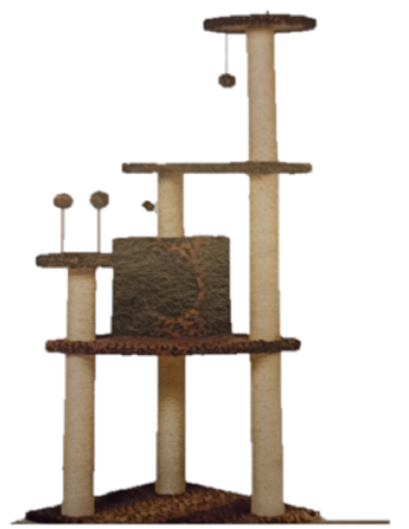 ARBRE A CHAT TIGROU LEOPARD 70x50x130cm