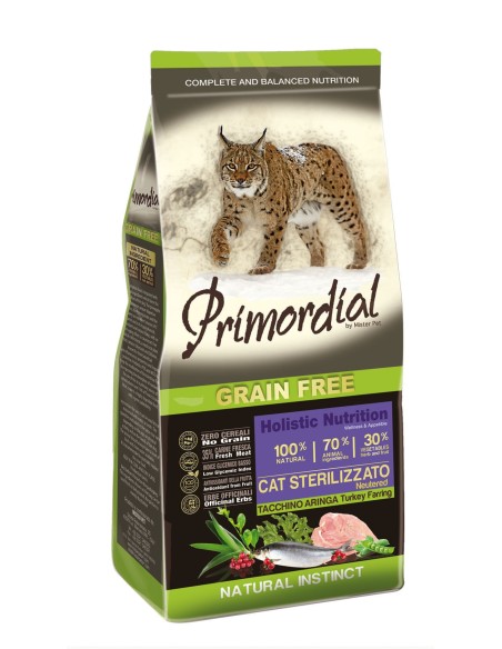 Primordial Chat Sterilised Dinde - Hareng 6 Kg
