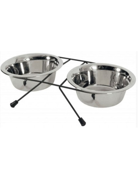 Support + 2 Bols Inox 700Ml Zolux