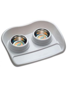 Plateau + 2 Gamelles Potty Small 46x35x9Cm FOP