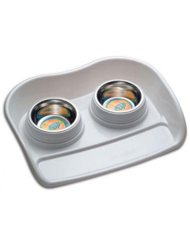 Plateau + 2 Gamelles Potty Small 46x35x9Cm FOP