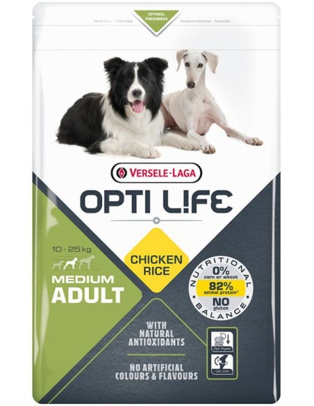 Medium Adult 12.5Kg - Opti-Life - Croquettes chiens adultes