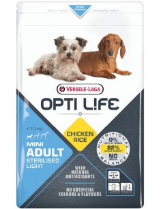 Mini Adult Sterilised/Light 7.5Kg - Opti-Life - Croquettes chiens adultes