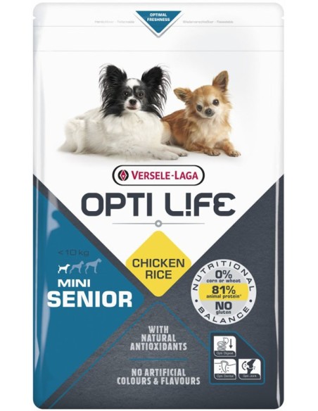 Mini Senior 7.5Kg - Opti-Life - Croquettes chiens seniors