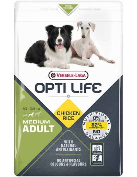 Medium Adult 2.5Kg - Opti-Life - Croquettes chiens adultes
