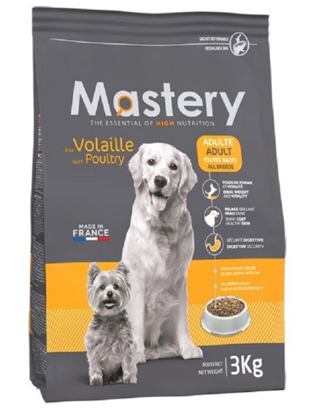 Mastery Chien Volaille 3Kg - Croquettes pour chiens adultes