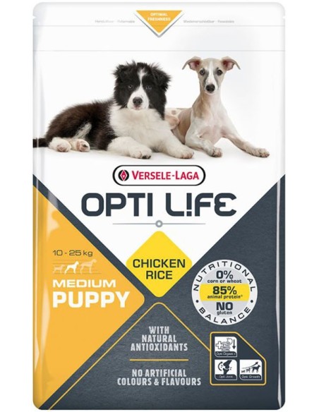 Medium Puppy 2.5Kg - Opti-Life - Croquettes chiots adultes