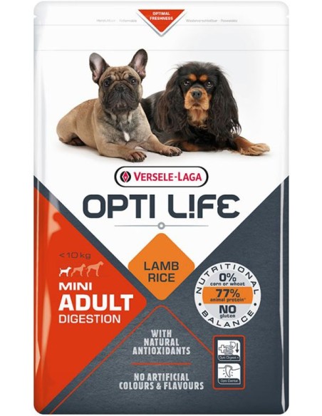 Mini Adult Digestion 2.5Kg - Opti-Life - Croquettes chiens adultes