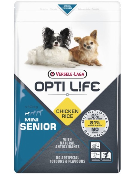 Mini Senior 2.5Kg - Opti-Life - Croquettes chiens seniors