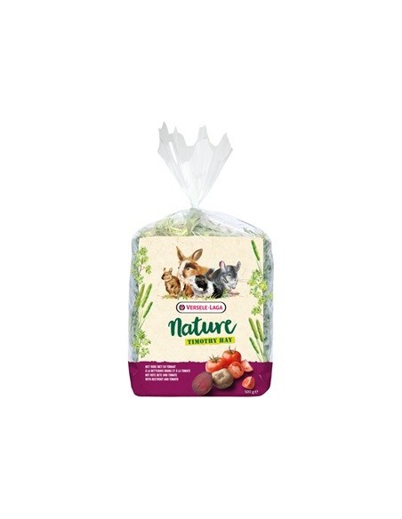 Foin Nature Timothy Hay 0,5kg- Betterave rouge et tomates
