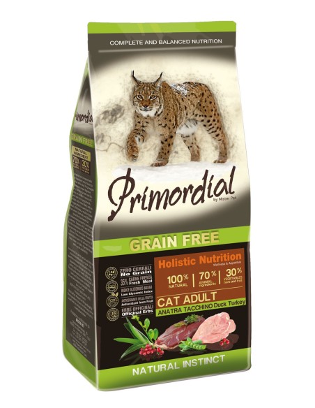 Primordial Chat Adulte Canard - Dinde 2 Kg
