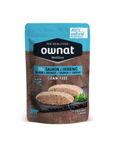 Ownat Chat Wetline Saumon et Hareng 85gr