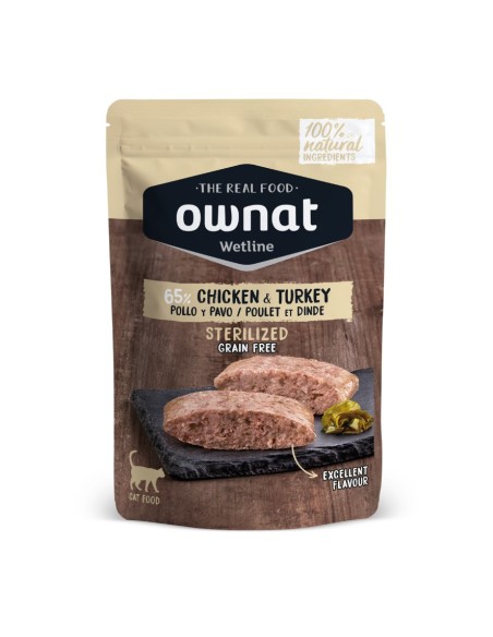 Ownat Chat Wetline Poulet et Dinde 85gr