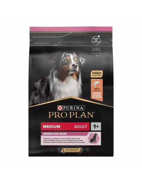 OPTIDERMA chiens adultes de taille moyenne - riches en saumon - 14kg