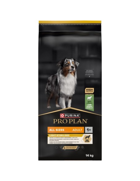 Adult Light-Sterilised Agneau 14Kg - Pro Plan - Croquettes pour chiens adultes stérilisés