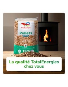 Pellets/Granulés de bois TotalEnergies DIN+ 15Kg